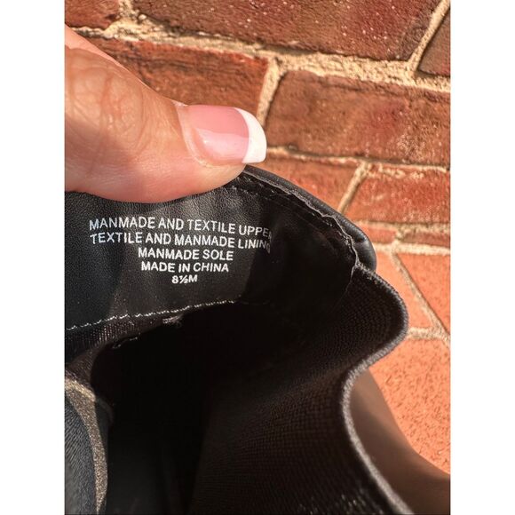 Ann Taylor Loft $156 Lug Chelsea Booties black womens 8.5 NEW - Picture 12 of 12